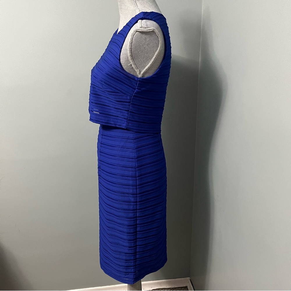 CLEO sleeveless blue Cocktail Dress women’s size 2 wedding guest dress - Picture 3 of 9